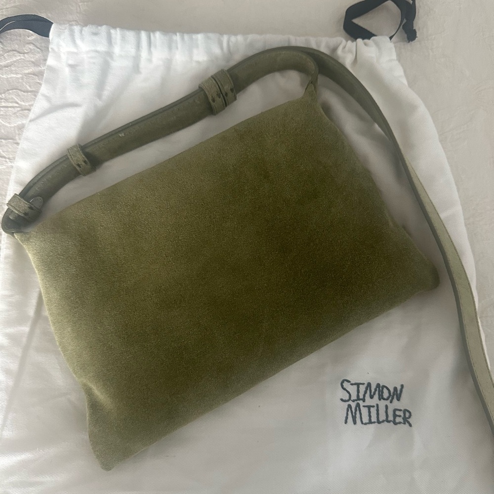 Simon Miller Moss Green Suede Shoulder Bag